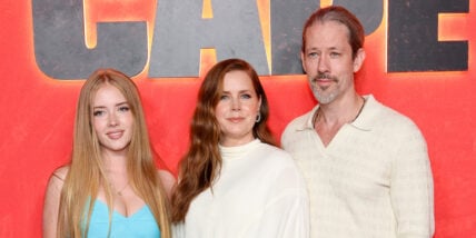 Amy Adams makes rare red carpet appearance with family