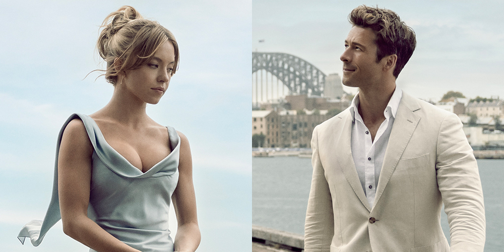 Sydney Sweeney & Glen Powell Pose as a Couple in First Image for Rom-Com ‘Anyone But You’!