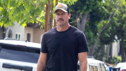 Armie Hammer Spotted in Rare New Photos, Sporting a Mustache & Stubble