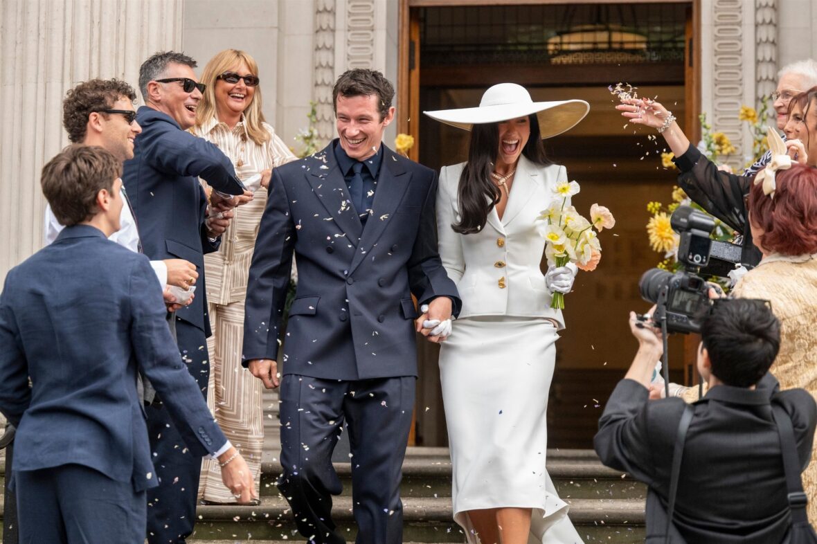 Dua Lipa and Callum Turner wedding photos