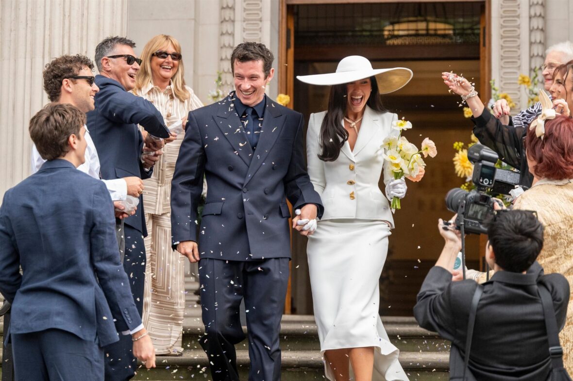 Dua Lipa and Callum Turner wedding photos