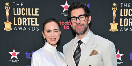 Emily Blunt Supports Husband John Krasinski at Lucille Lortel Awards 2026