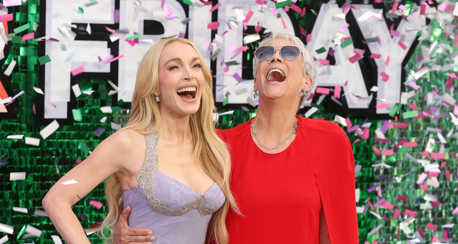 Lindsay Lohan & Jamie Lee Curtis Get Covered with Confetti at ‘Freakier Friday’ Premiere in London!
