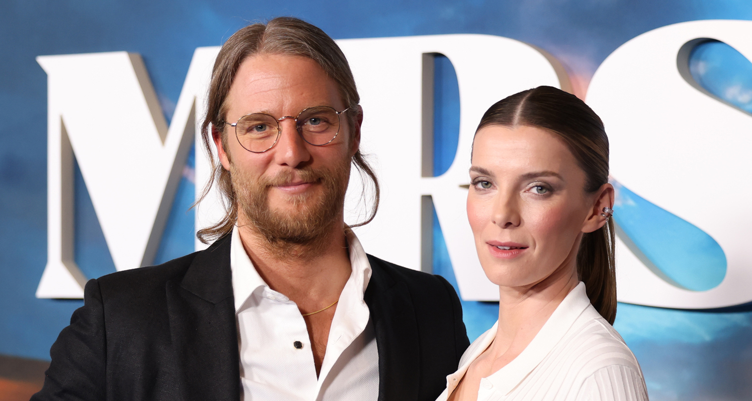 Betty Gilpin & Jake McDorman Attend Premiere of New Peacock Series ‘Mrs. Davis’ in L.A.
