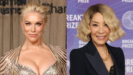 Hannah Waddingham and Michelle Yeoh file photos