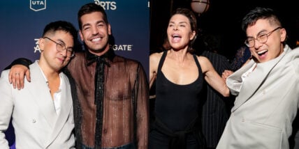 Matt Rogers Changes Into Sheer Top & Bowen Yang Dances with Lisa Rinna at Las Culturistas Culture Awards After Party