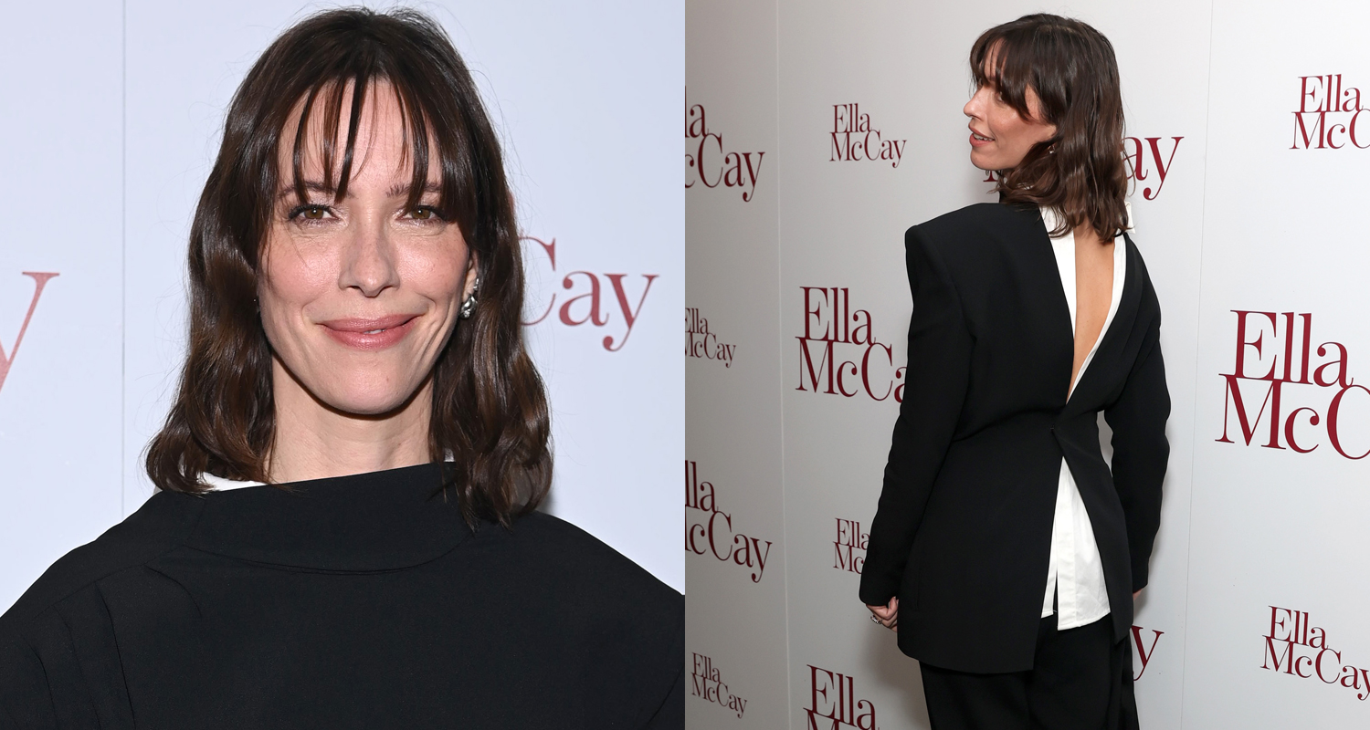 Rebecca Hall Wears Backwards Suit to ‘Ella McCay’ Screening in NYC