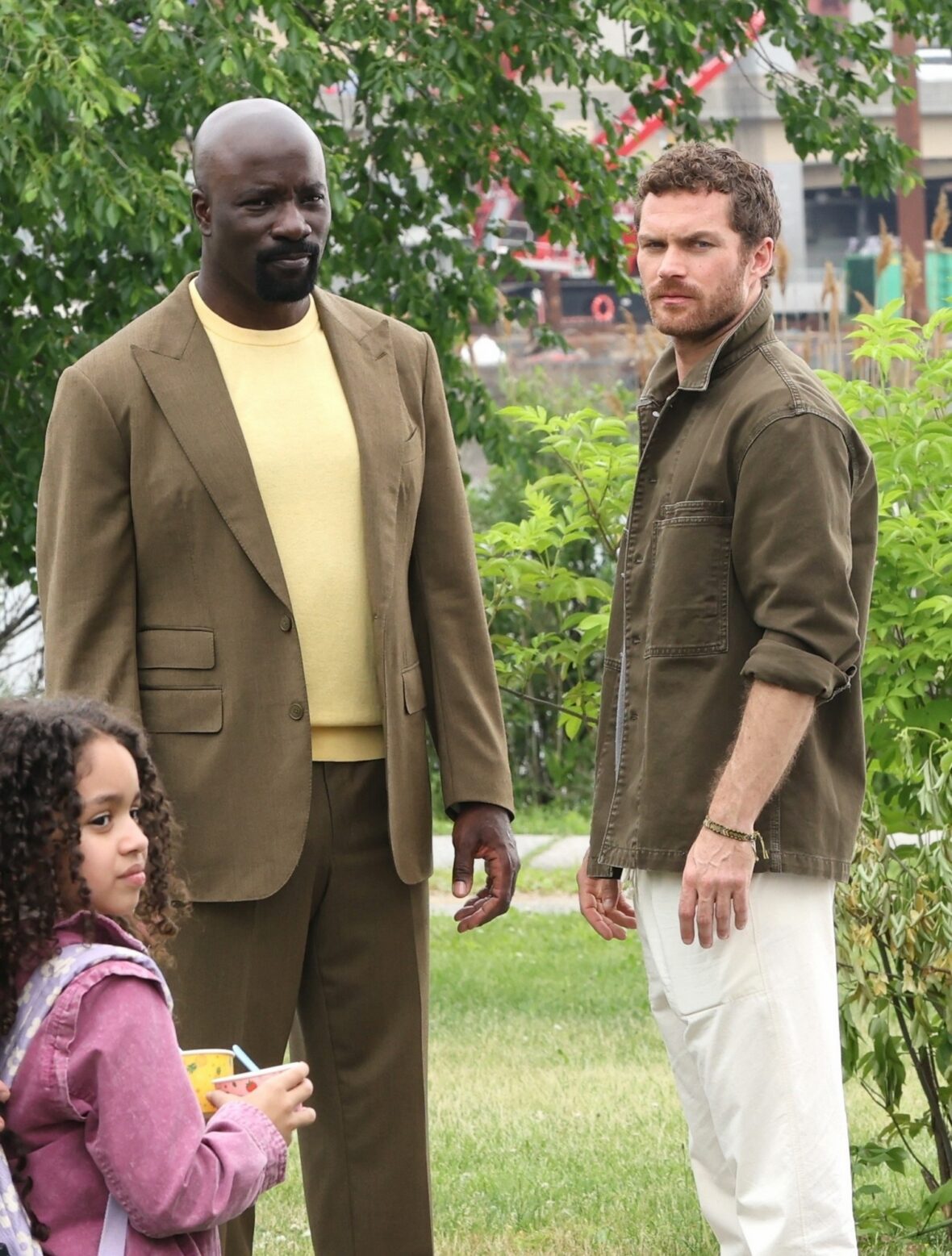Mike Colter and Finn Jones film "Daredevil: Born Again" scenes in New York