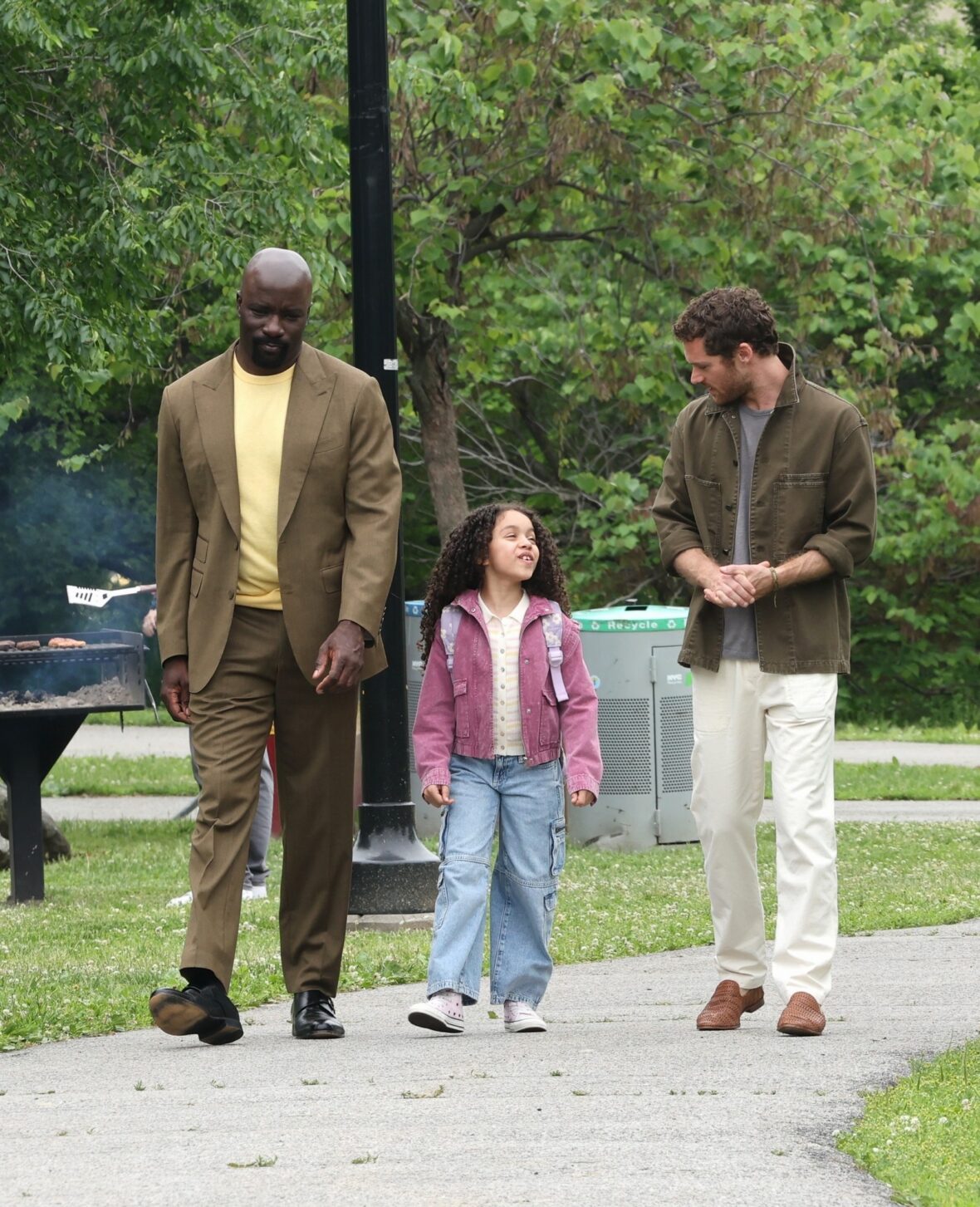 Mike Colter and Finn Jones film "Daredevil: Born Again" scenes in New York