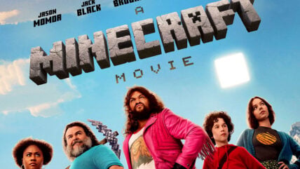 A Minecraft Movie poster