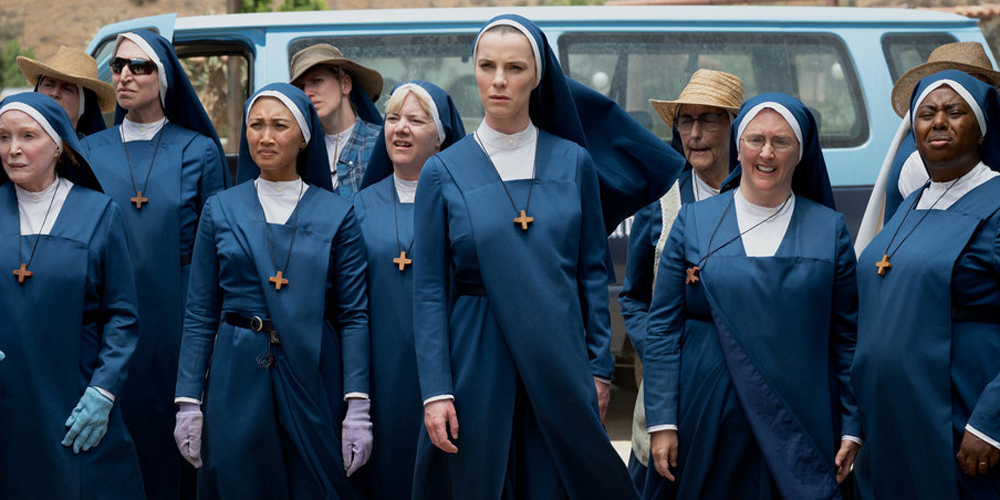 Betty Gilpin Is A Nun On A Mission in First Look Pics For Peacock’s ‘Mrs. Davis’