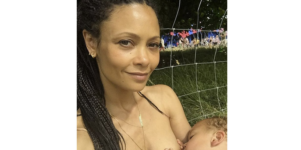 Thandie Newton Breastfeeds Son Booker in New Selfie