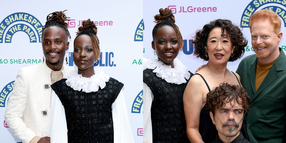 Lupita Nyong’o & Twin Brother Junior Celebrate Opening of ‘Twelfth Night’ with Star-Studded Cast & Audience for Shakespeare in the Park!