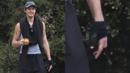 Shawn Mendes on a walk