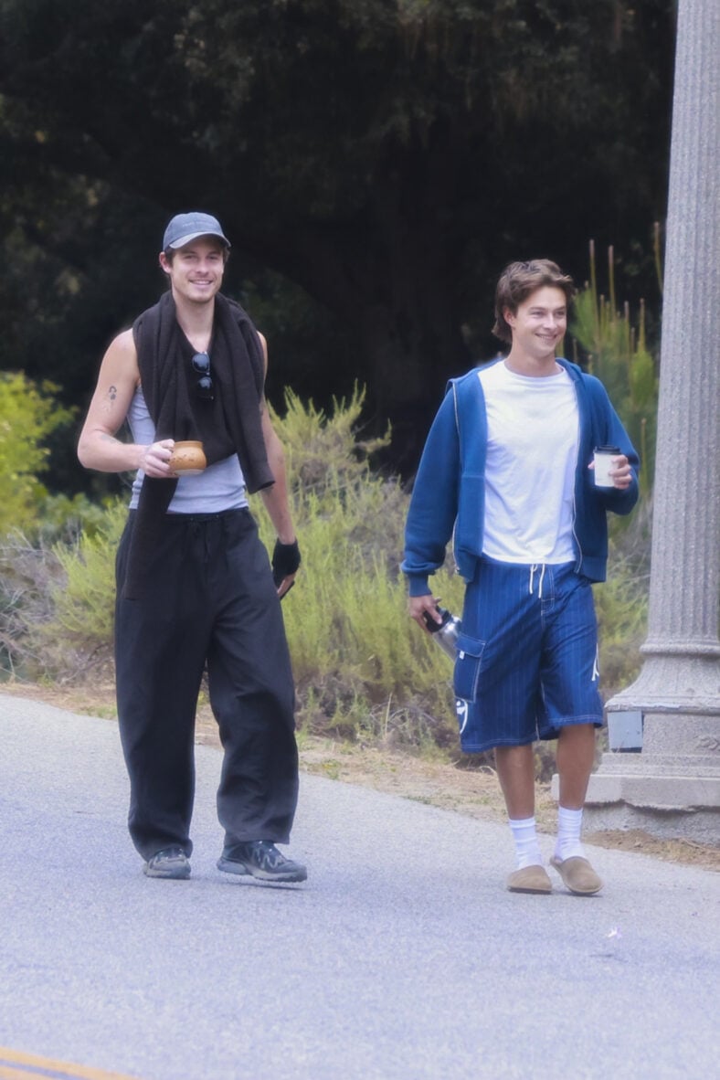 Shawn Mendes on a walk