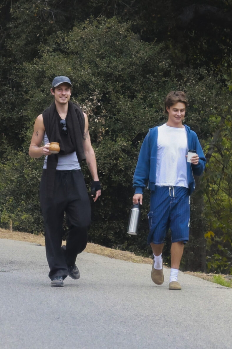 Shawn Mendes on a walk