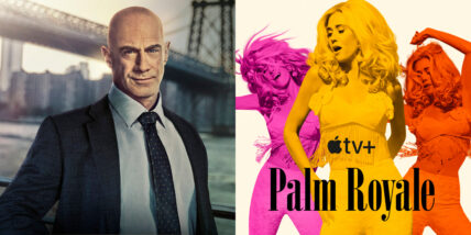 Photo of two canceled TV shows (Law & Order Organized Crime & Palm Royale)