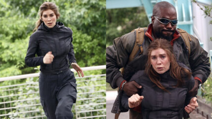 Vanessa Kirby and Yahya Abdul Mateen II film scenes for LIMINAL